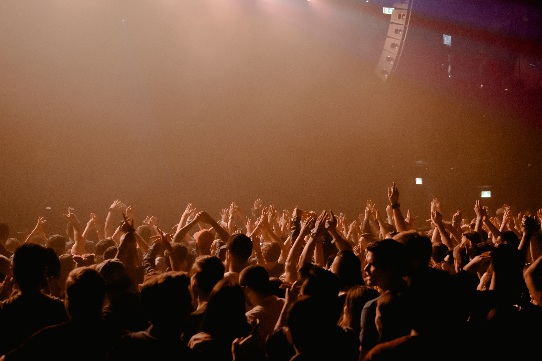 People Gathering in Concert during Night Time